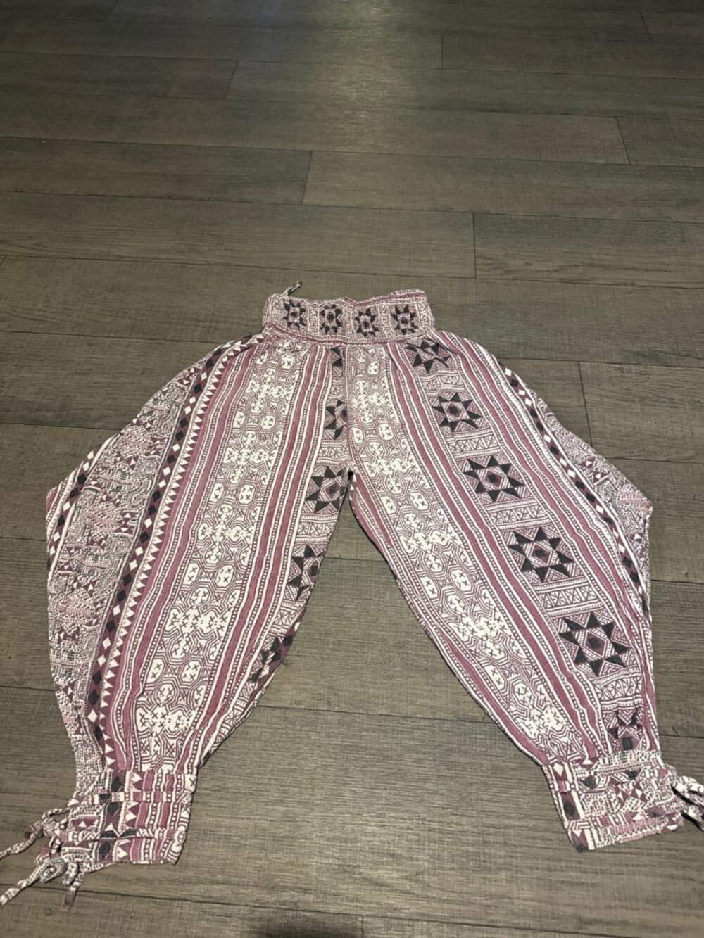 Tribal Print Genie Harem Pants Womens Large